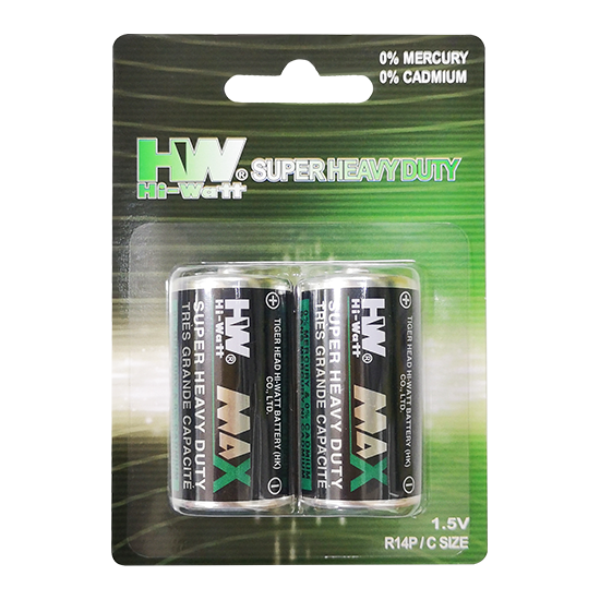 HW Super Heavy Duty Carbón Zinc R14