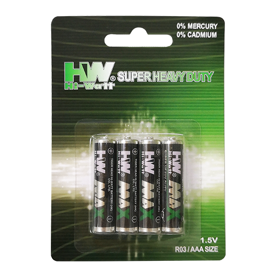 HW Super Heavy Duty Carbón Zinc R03p