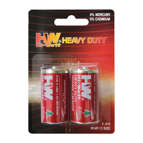 HW Heavy Duty Carbon Zinc R14