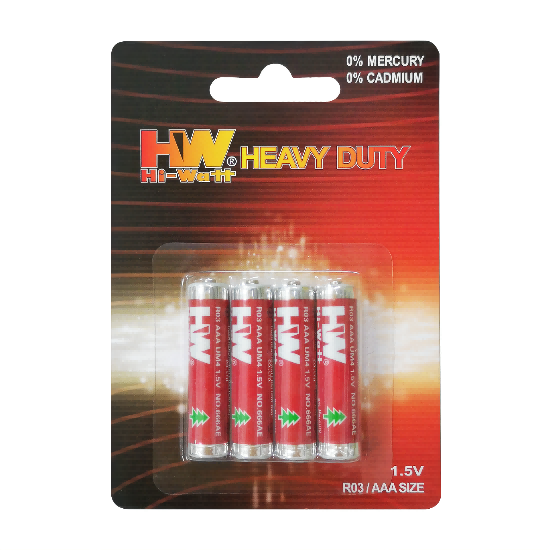 HW Heavy Duty Carbon Zinc R03