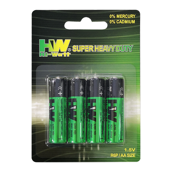 HW Super Heavy Duty Carbon Zinc R6 (Foil Jaket)